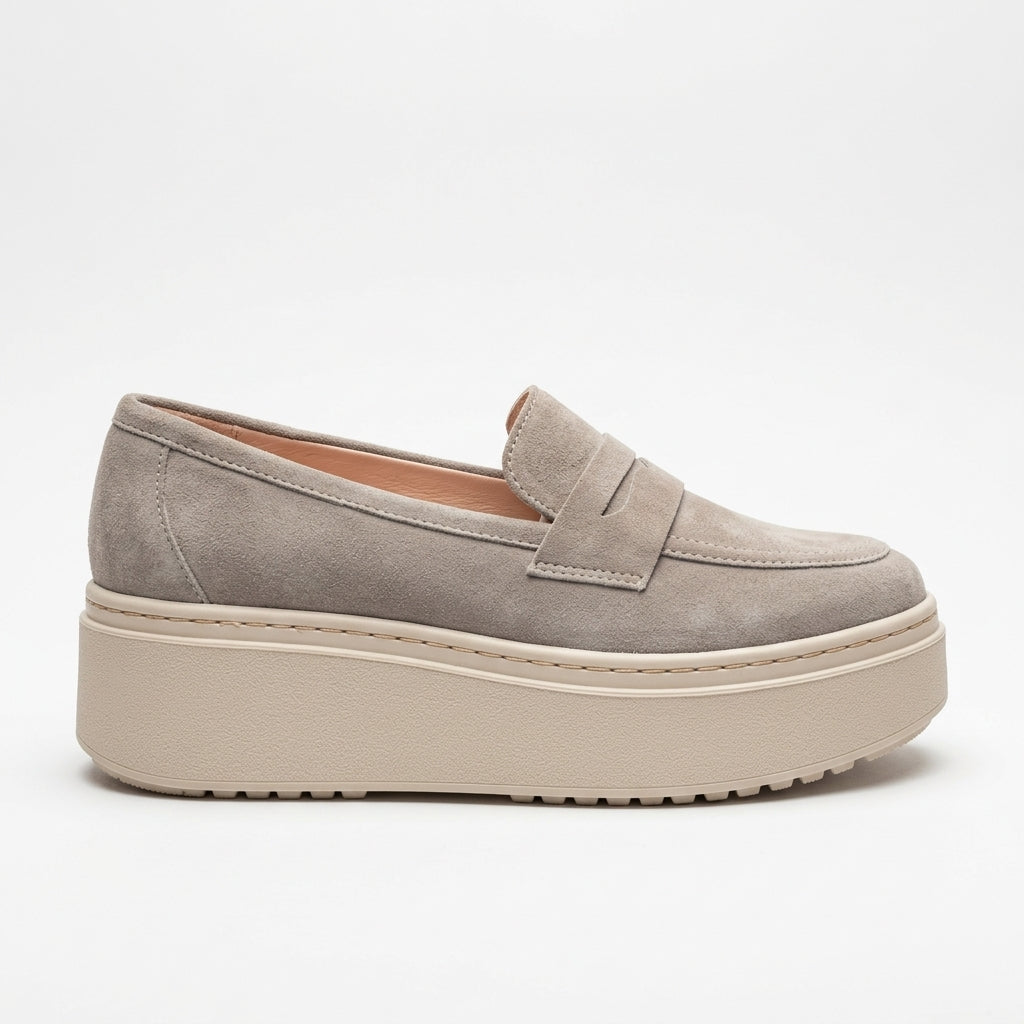 Pantofi casual dama 526 alb natur