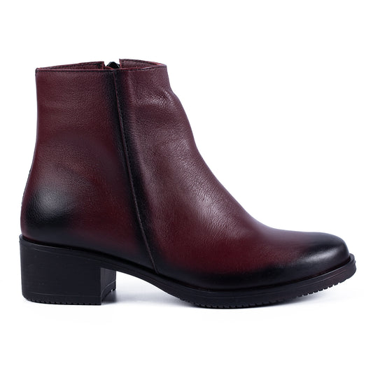 Botine dama 805 bordo