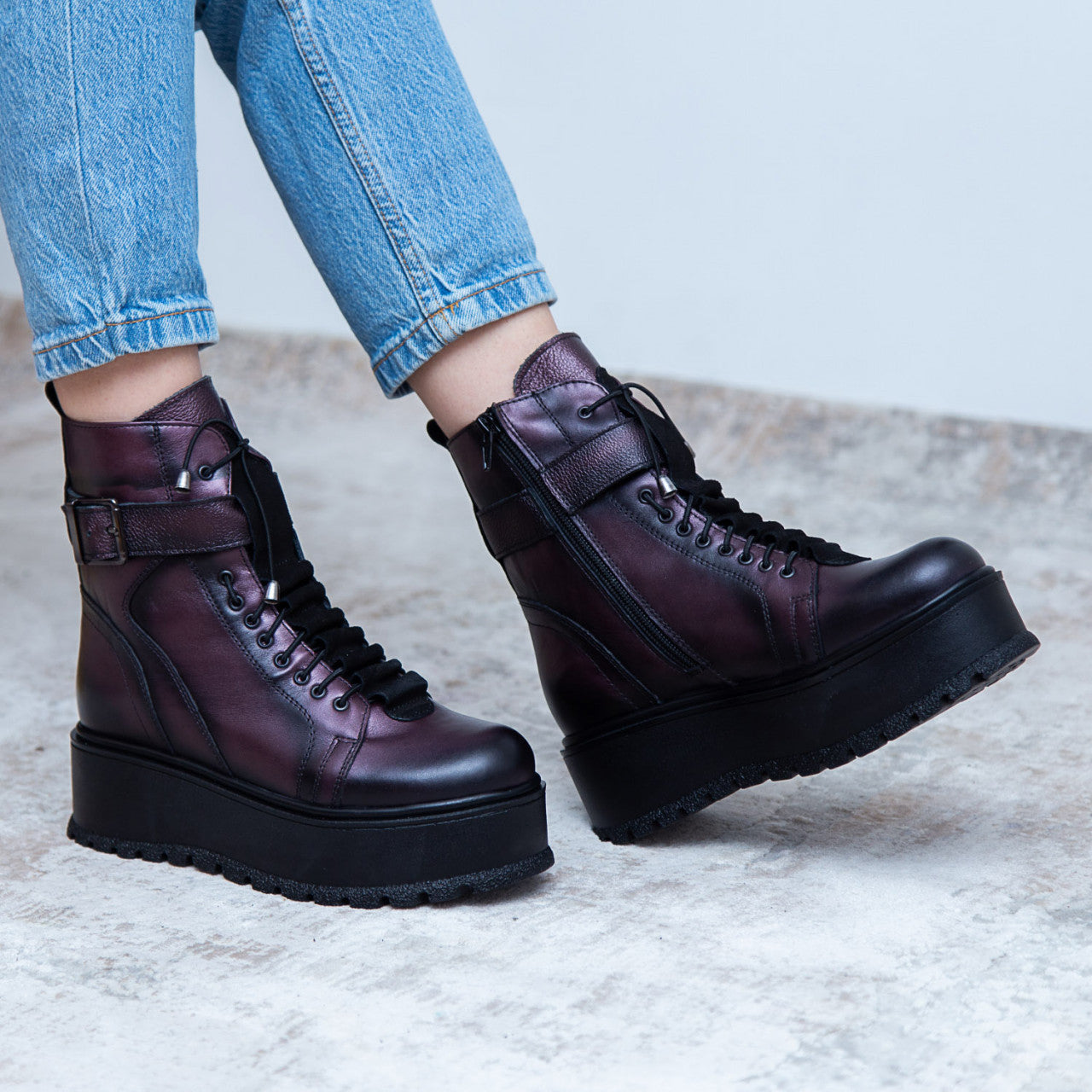 Ghete dama 150 bordo