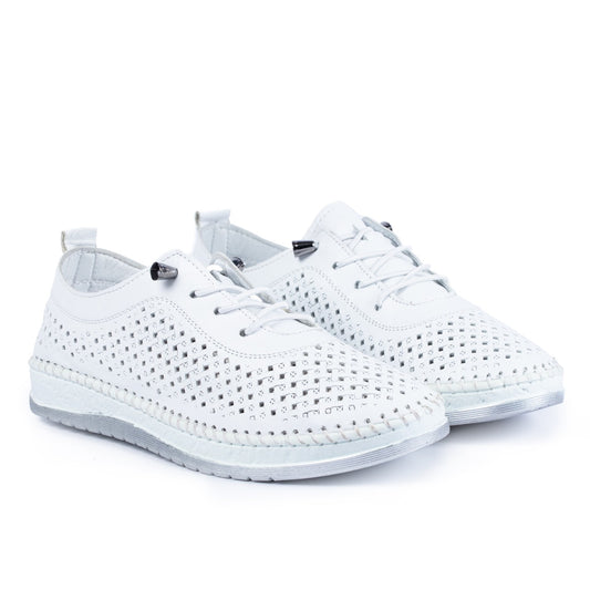 Pantofi casual dama 102 alb