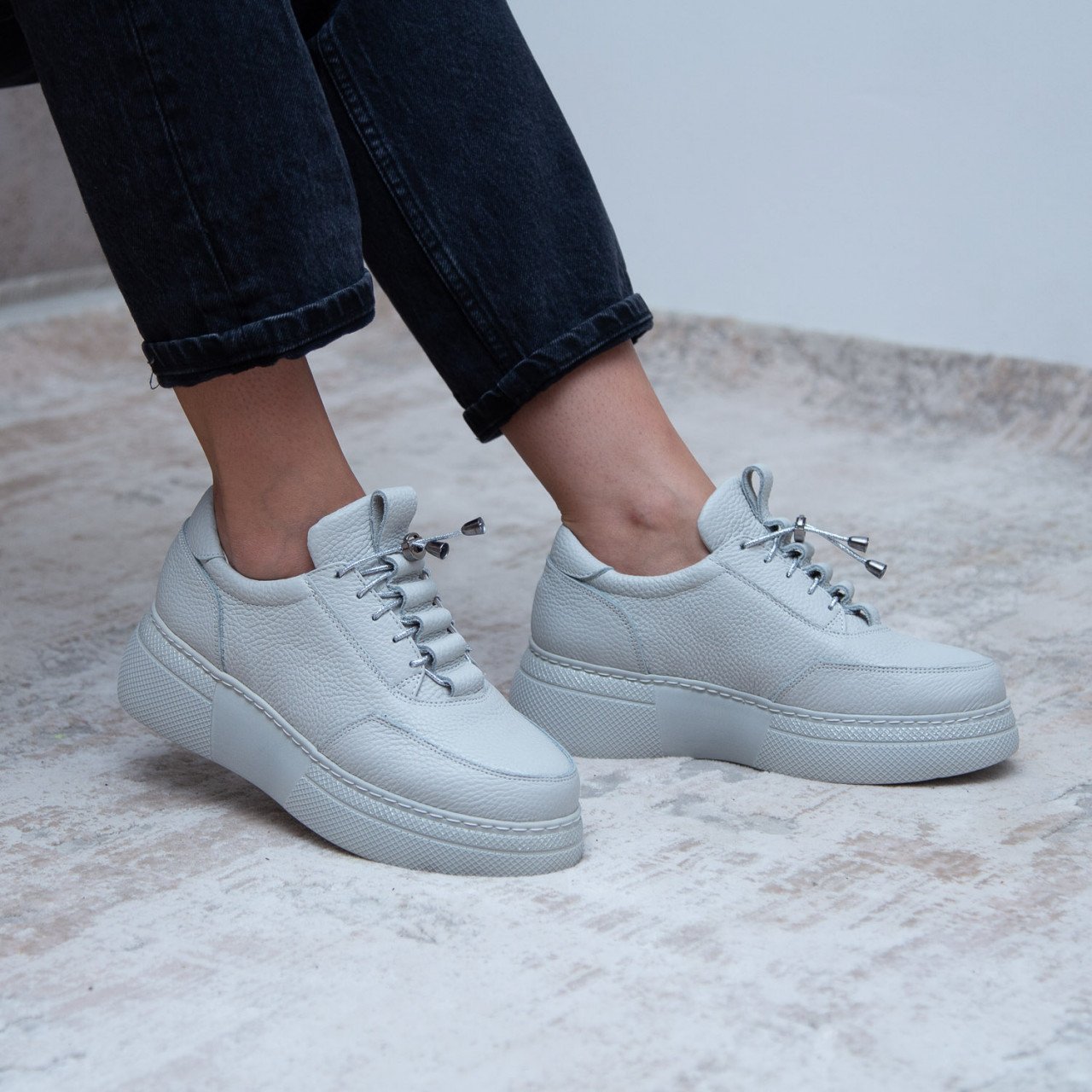 Pantofi casual dama 495 gri