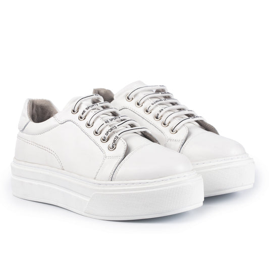 Pantofi casual dama 504 alb