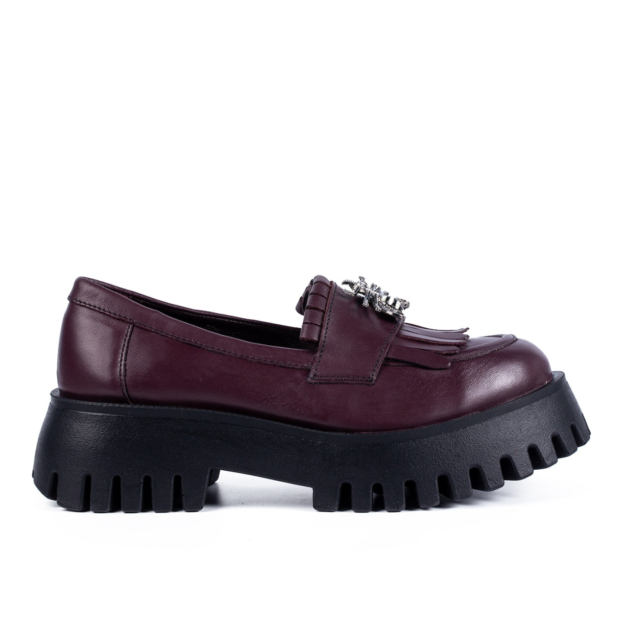 Pantofi casual dama 522 bordo