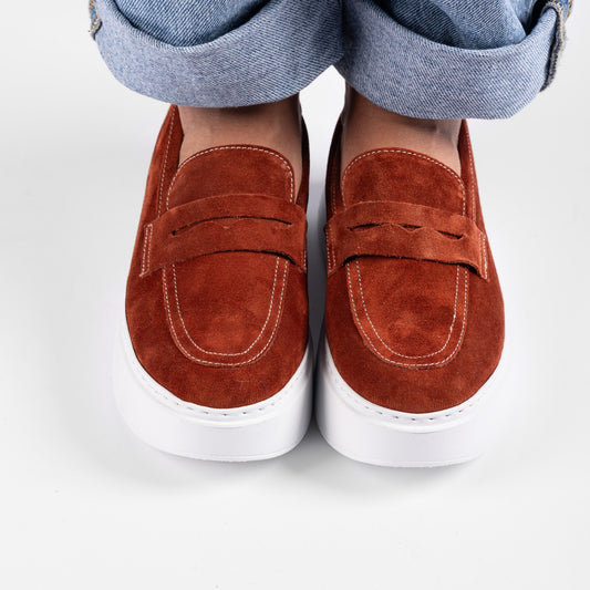 Pantofi casual dama 526 orange