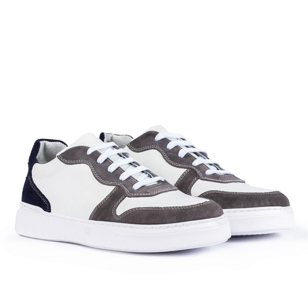 Pantofi sport barbati 757 alb albastru