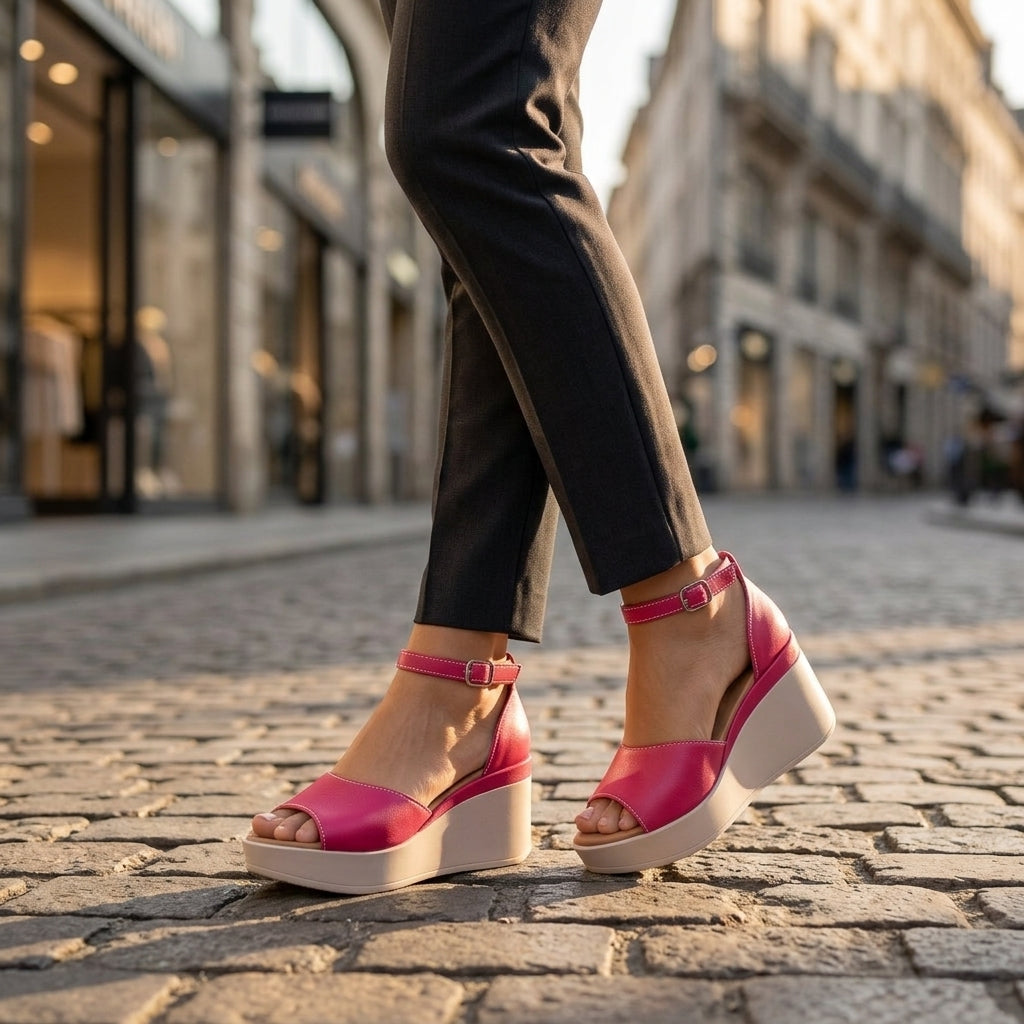 Sandale dama 130 fuxia