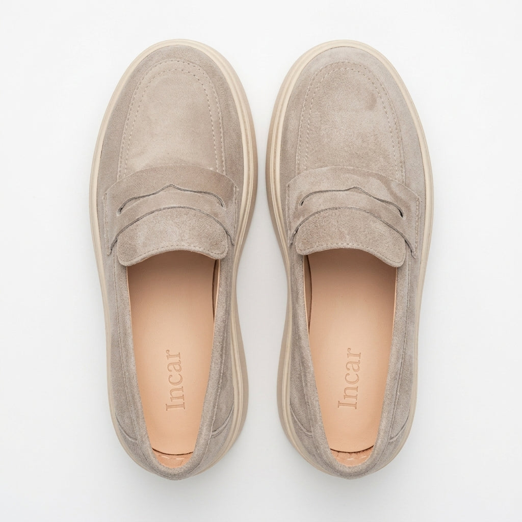 Pantofi casual dama 526 alb natur