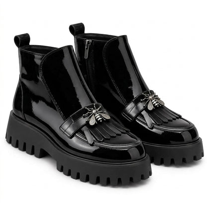 Ghete dama 3365 negru lac