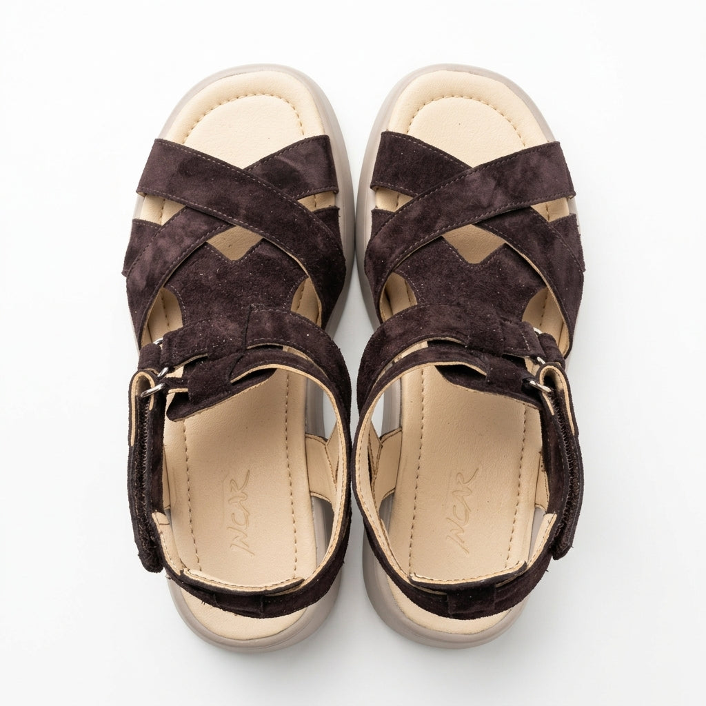 Sandale dama c-0178 dark chocolate