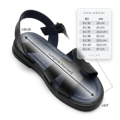 Sandale dama 055 negru