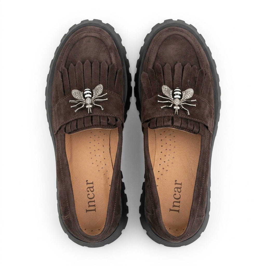 Pantofi dama casual 522 dark chocolate