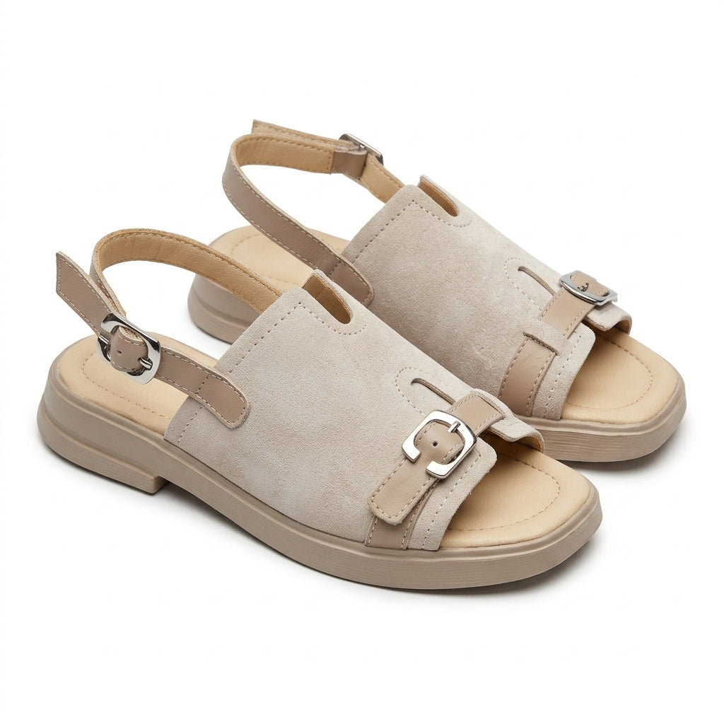 Sandale dama c 0189 alb natur