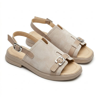 Sandale dama c 0189 alb natur