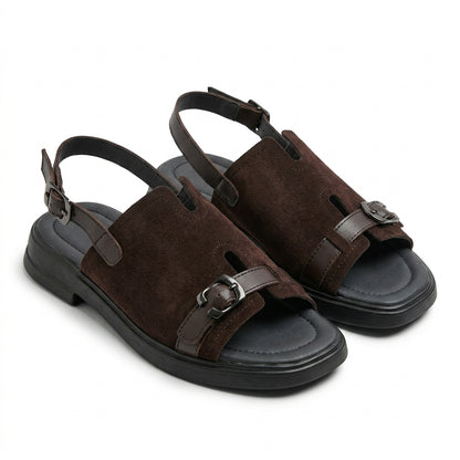 Sandale dama c0189 dark chocolate