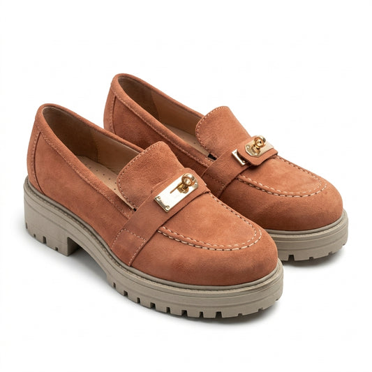 Pantofi dama casual 530 caramiziu