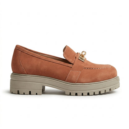 Pantofi dama casual 530 caramiziu