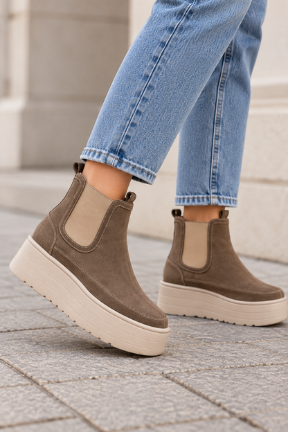 Ghete dama MAYA taupe