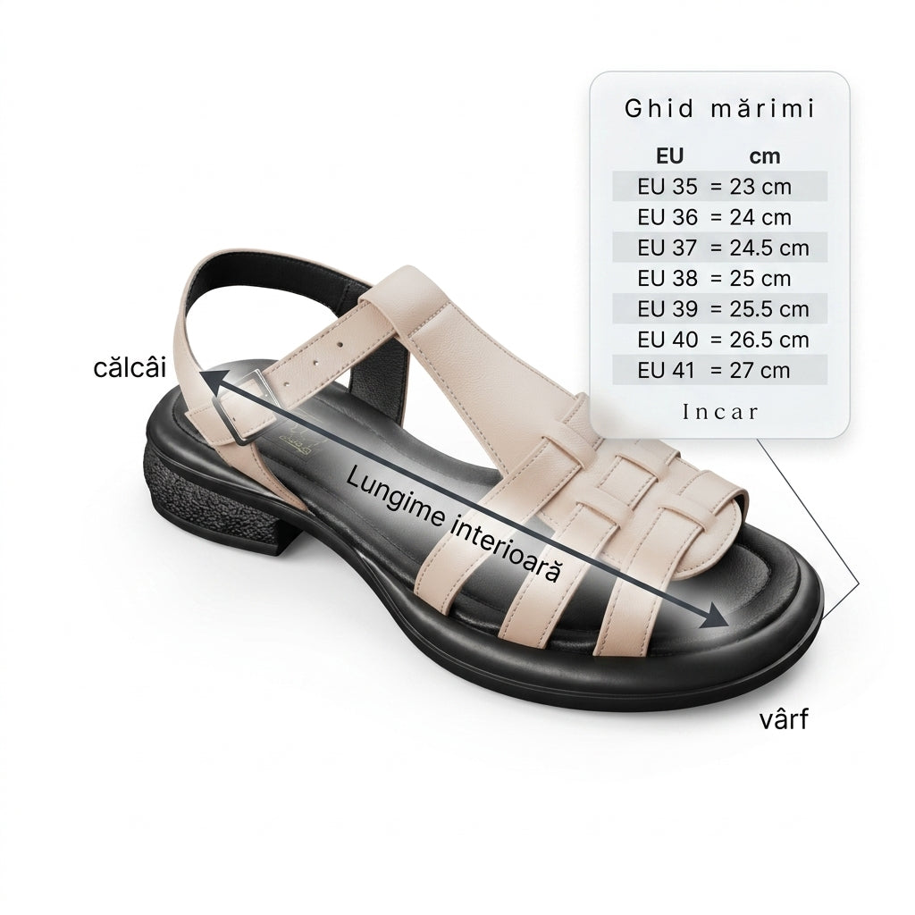 Sandale dama c-0177 bej