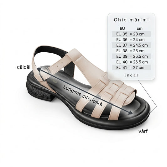 Sandale dama c-0177 bej