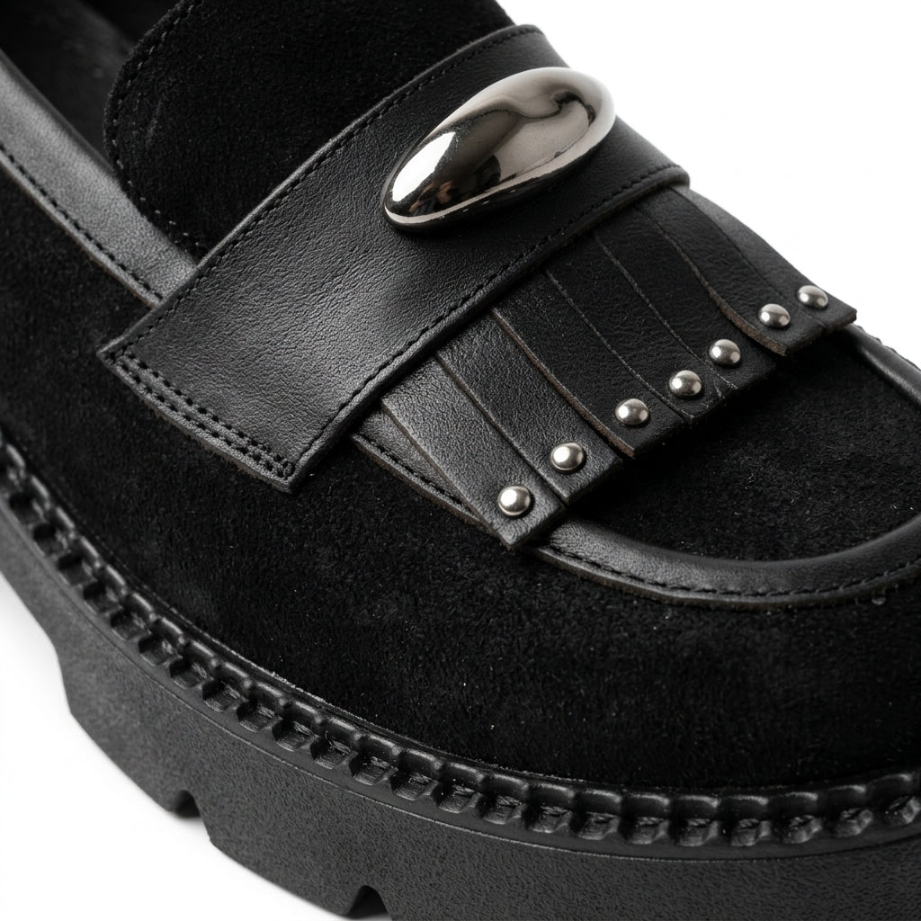 Pantofi dama BRUNA negru velur