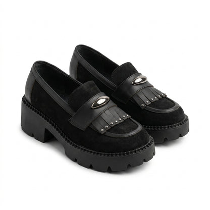 Pantofi dama BRUNA negru velur