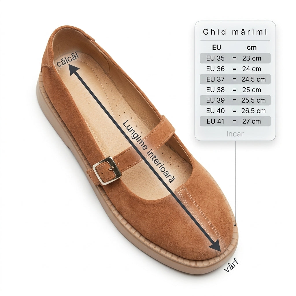Pantofi dama C-0155 camel