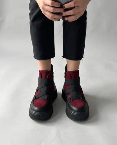 Ghete dama 880 Burgundy