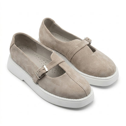 Pantofi dama C-0155 alb natur