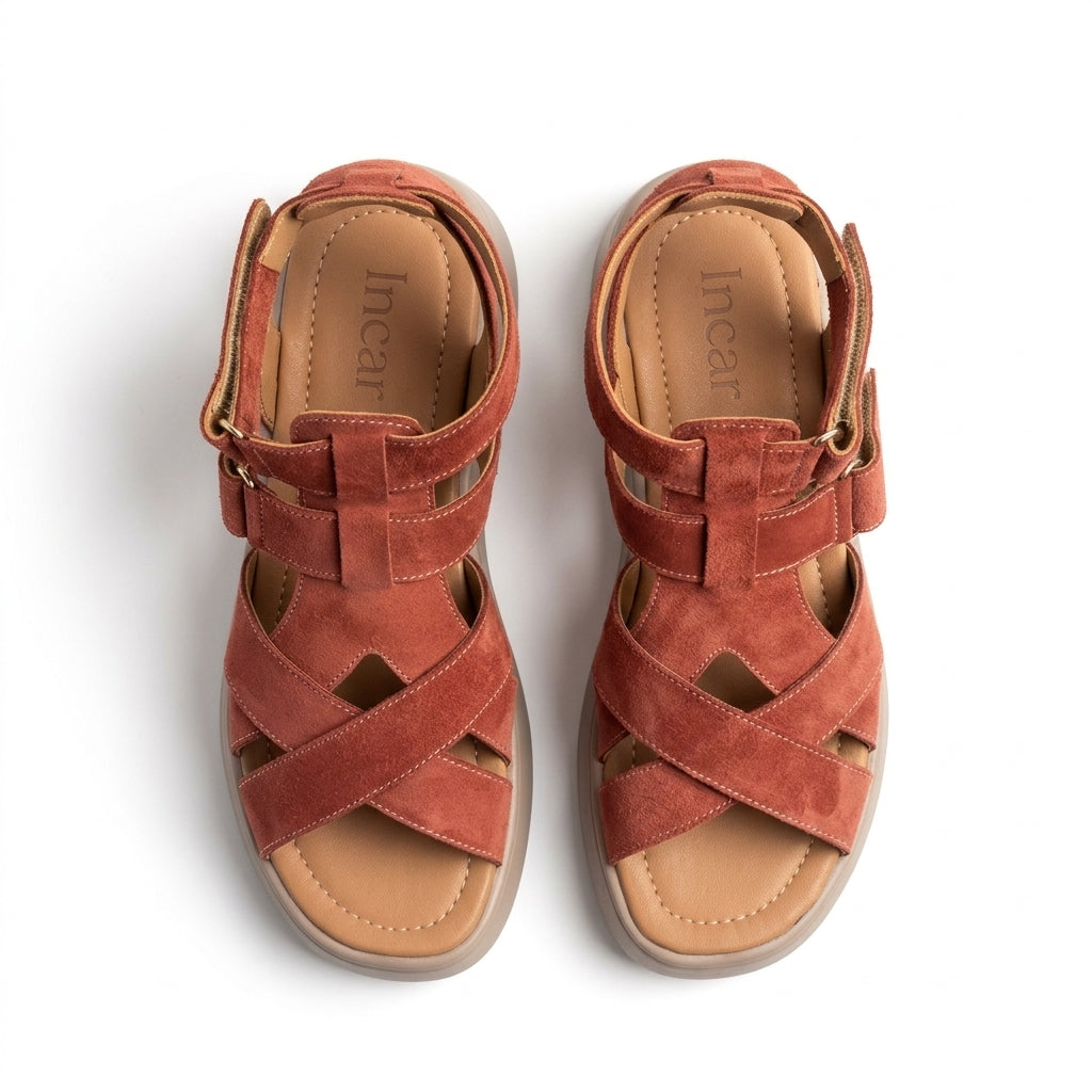 Sandale dama c0178 terracotta