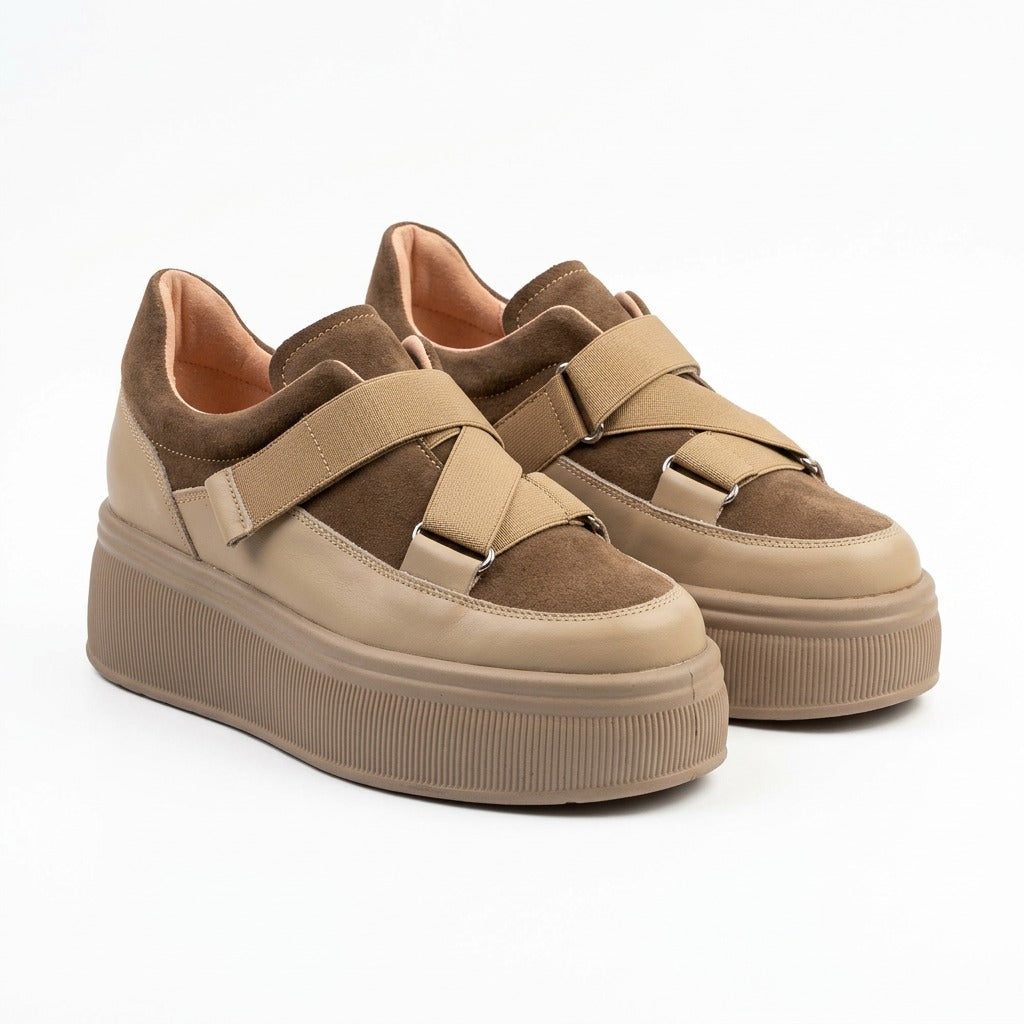 Pantofi casual dama 440 bej