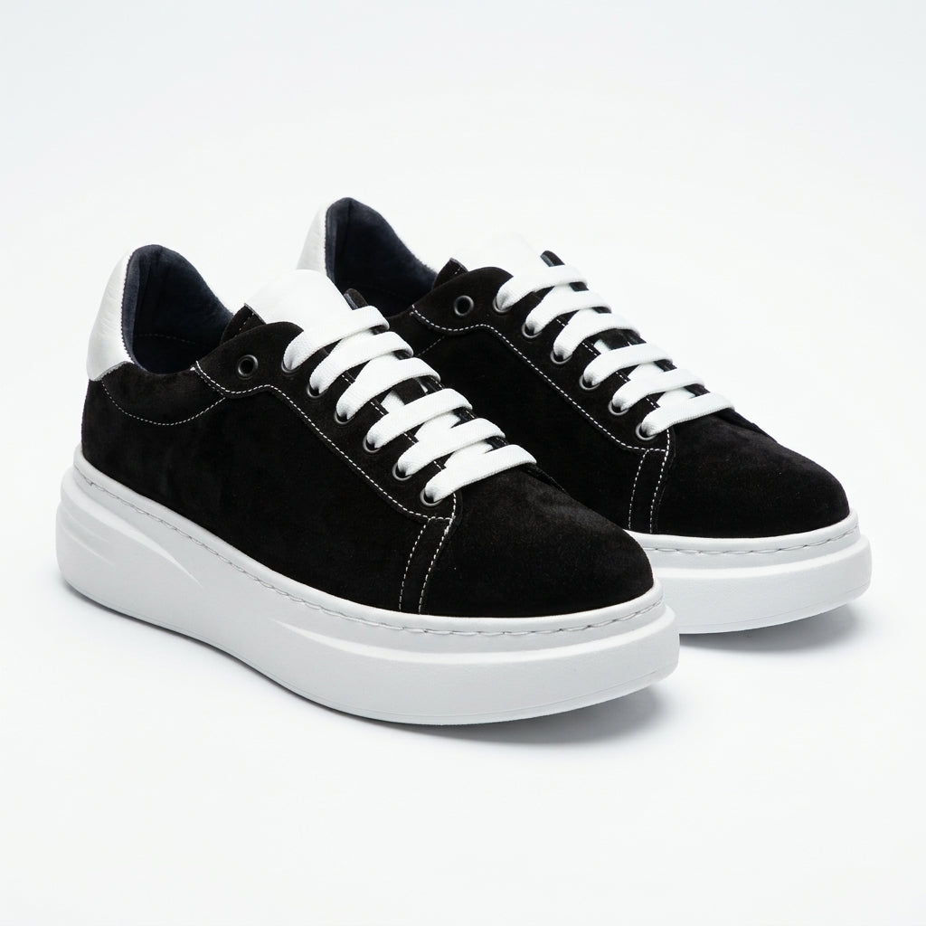 Pantofi dama 590 negru/alb