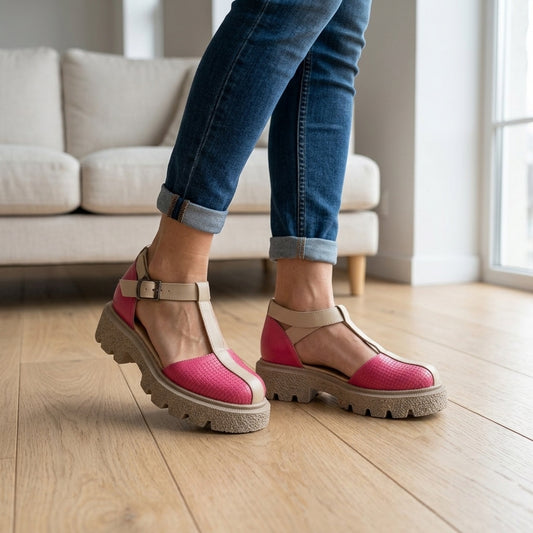 Sandale dama 3370 fuxia