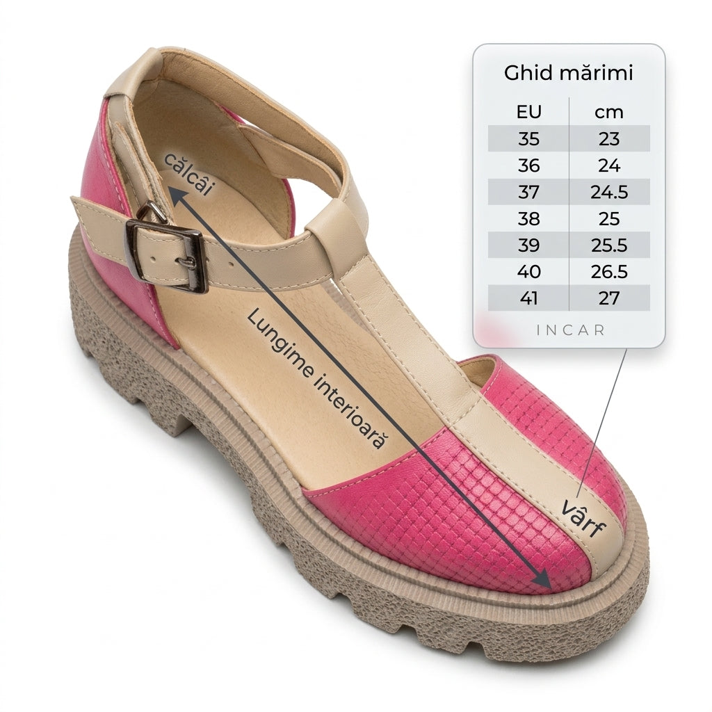 Sandale dama 3370 fuxia