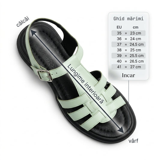 Sandale dama c-0177 verde menta