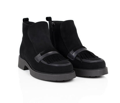 Ghete dama 820 Negru Velur