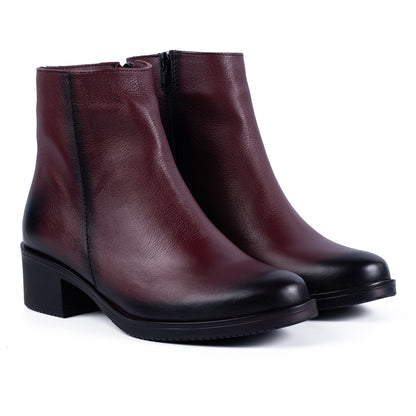 Botine dama 805 bordo