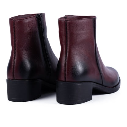 Botine dama 805 bordo