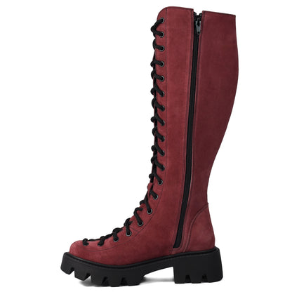 Cizme dama 711 Bordo