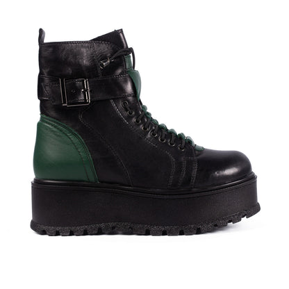 Ghete dama 150 negru verde