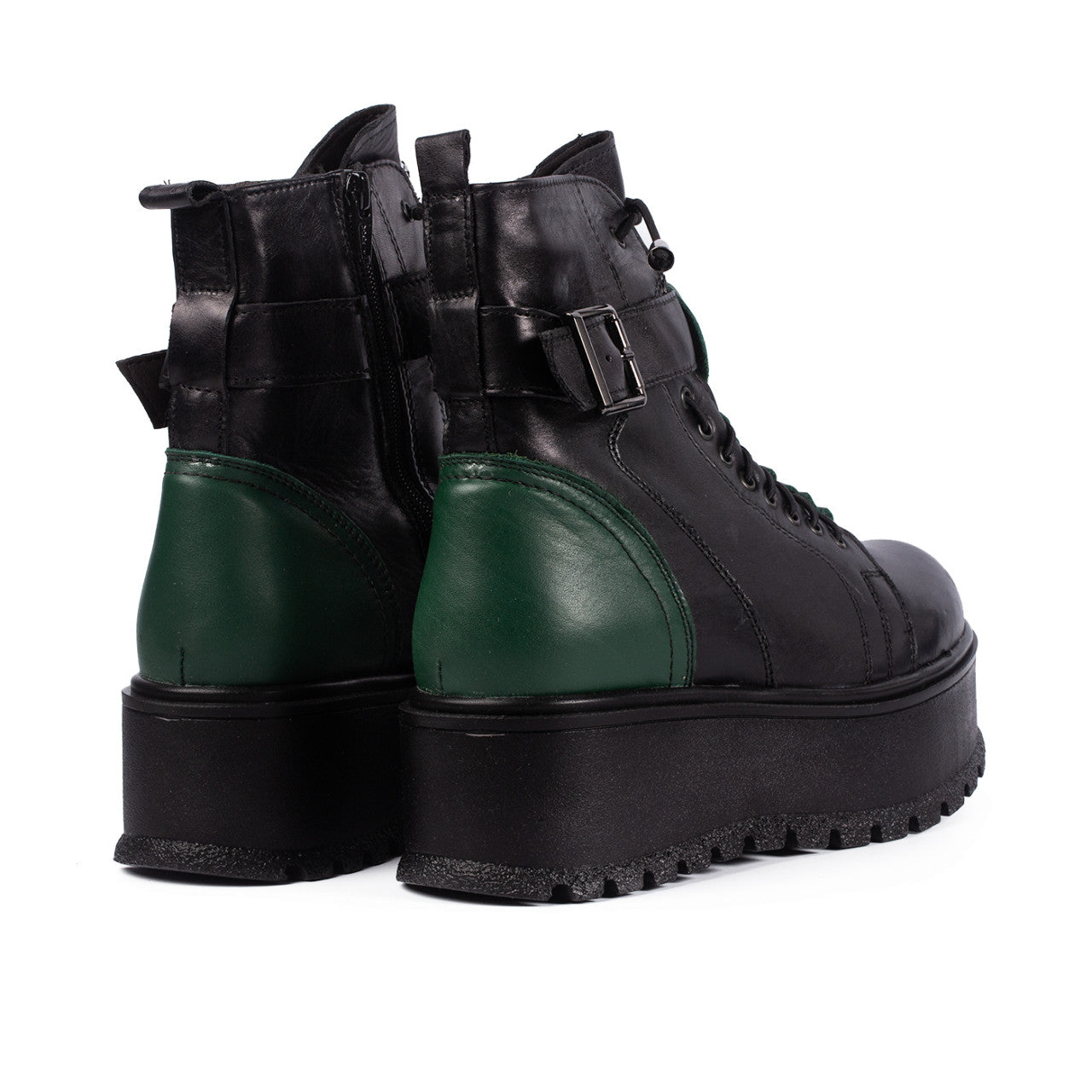 Ghete dama 150 negru verde