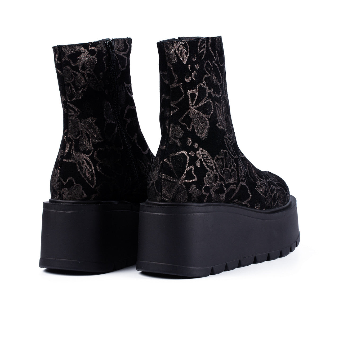 Ghete dama 153 negru floral