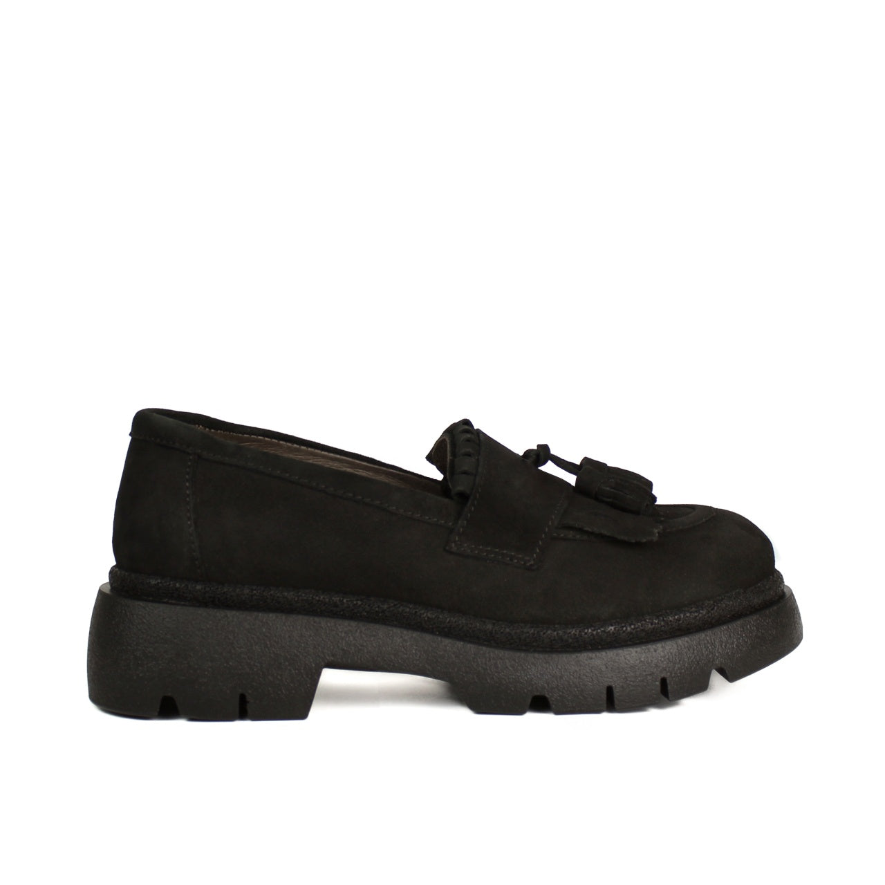 Pantofi casual 521 negru antilopa