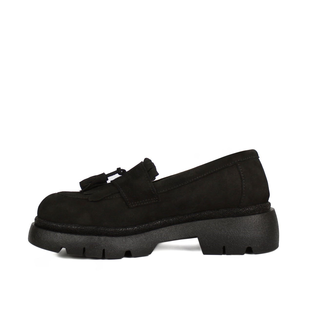 Pantofi casual 521 negru antilopa
