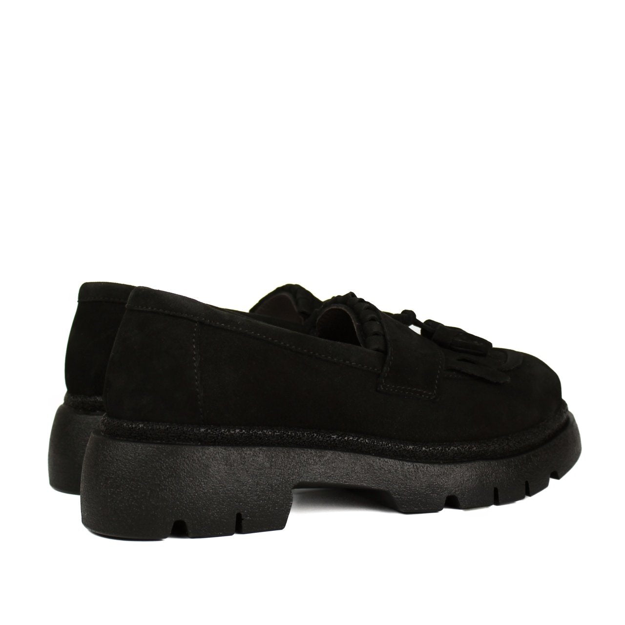 Pantofi casual 521 negru antilopa