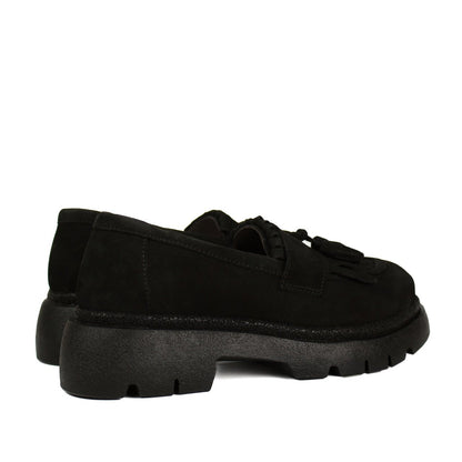 Pantofi casual 521 negru antilopa