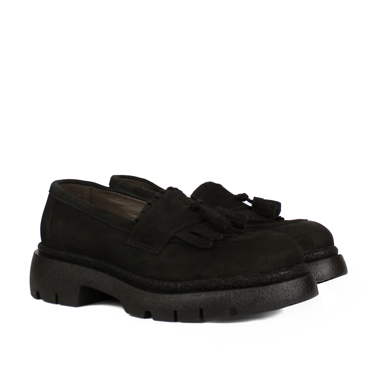 Pantofi casual 521 negru antilopa