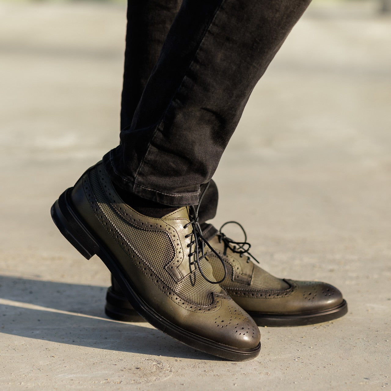 Pantofi casual barbati 998 verde