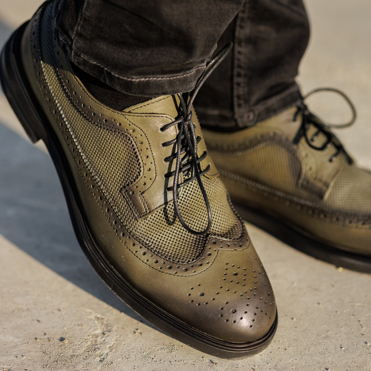 Pantofi casual barbati 998 verde