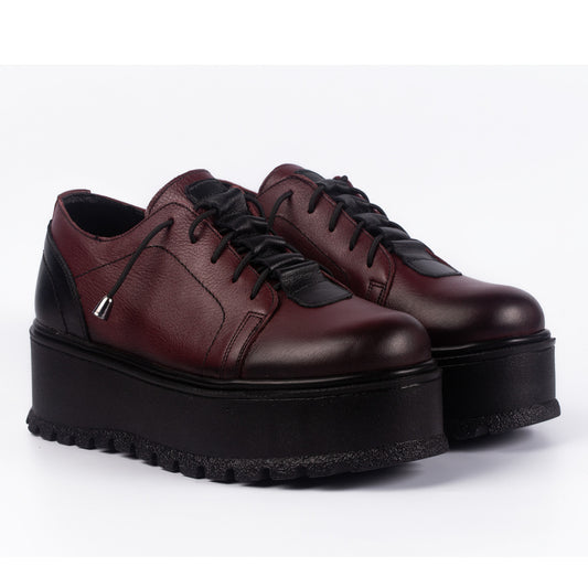 Pantofi casual dama 450 bordo