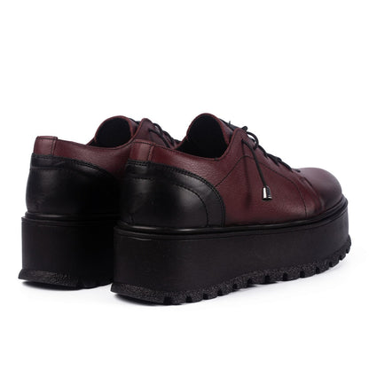 Pantofi casual dama 450 bordo